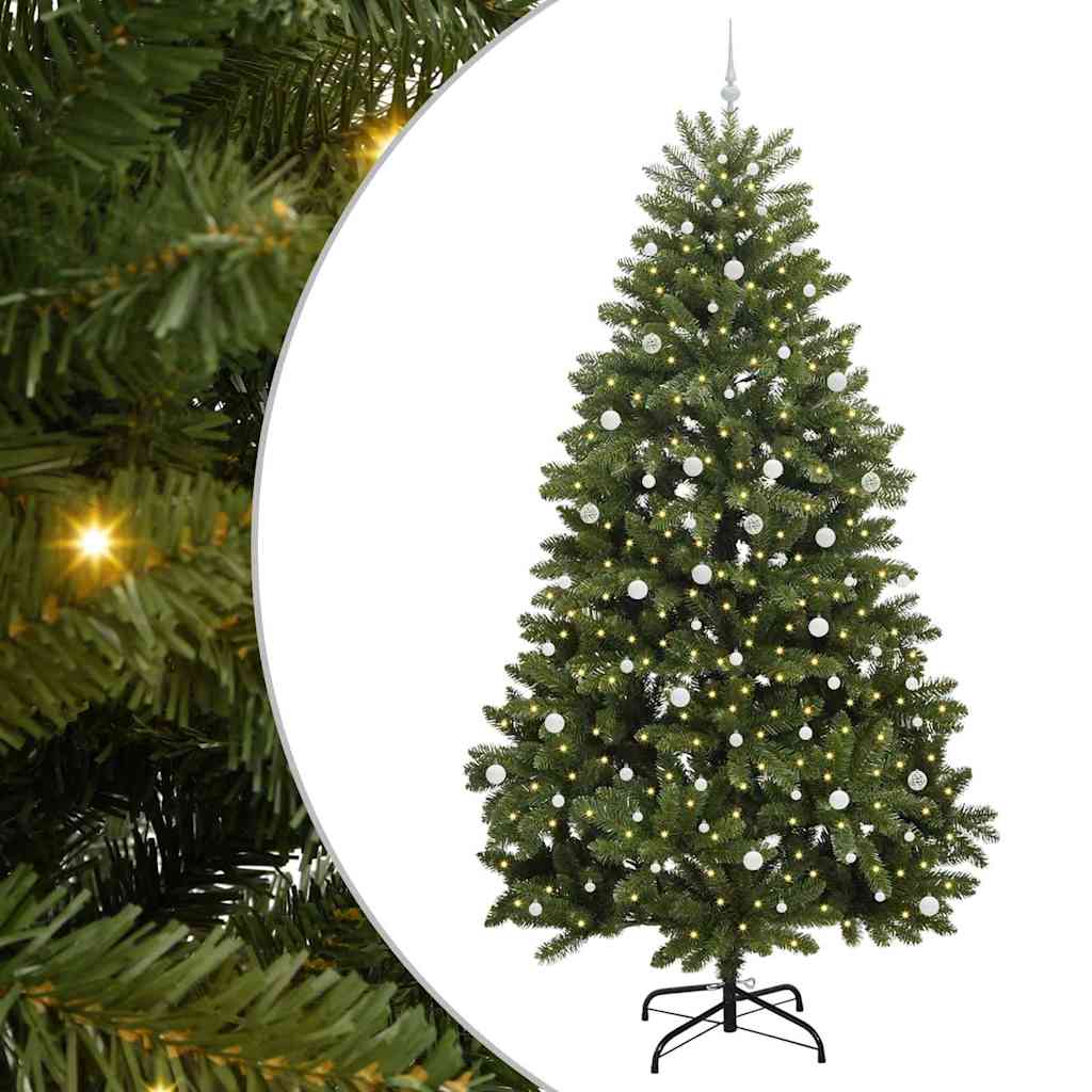 Künstlicher Weihnachtsbaum Grün 300 cm PVC und Metall