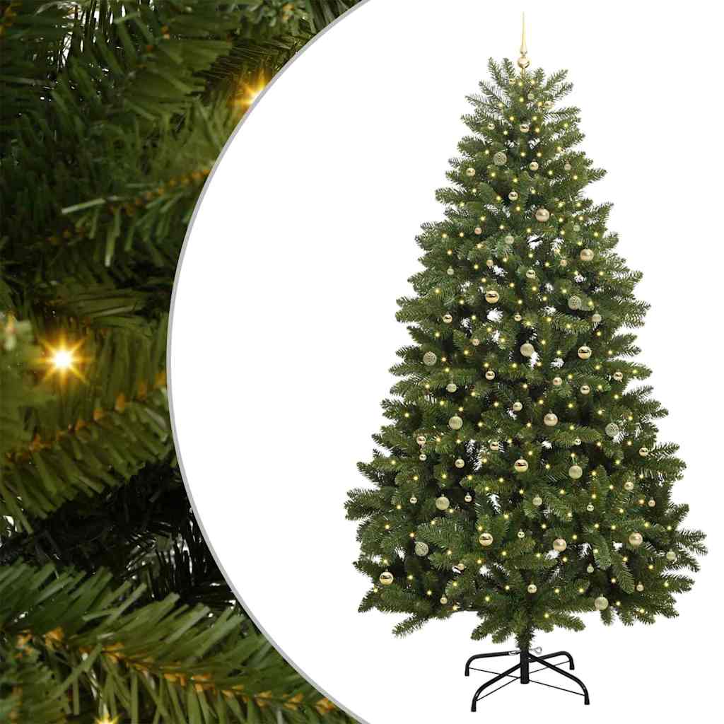 Künstlicher Weihnachtsbaum Grün 300 cm PVC und Metall