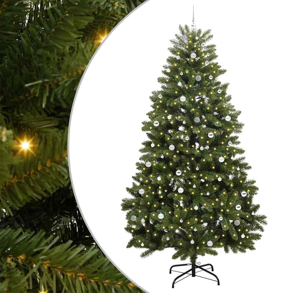 Künstlicher Weihnachtsbaum Grün 300 cm PVC und Metall