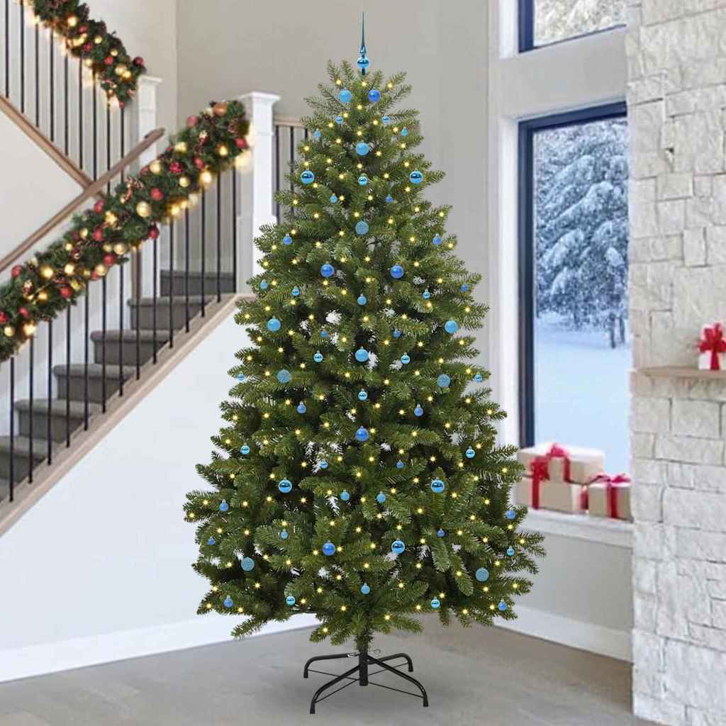 Künstlicher Weihnachtsbaum Grün 300 cm PVC und Metall
