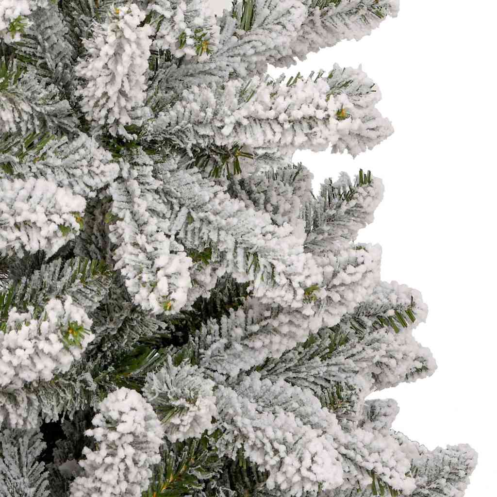 Künstlicher Weihnachtsbaum Grün und Weiß 270 cm PVC und Metall