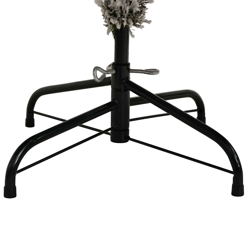 Künstlicher Weihnachtsbaum Grün und Weiß 270 cm PVC und Metall