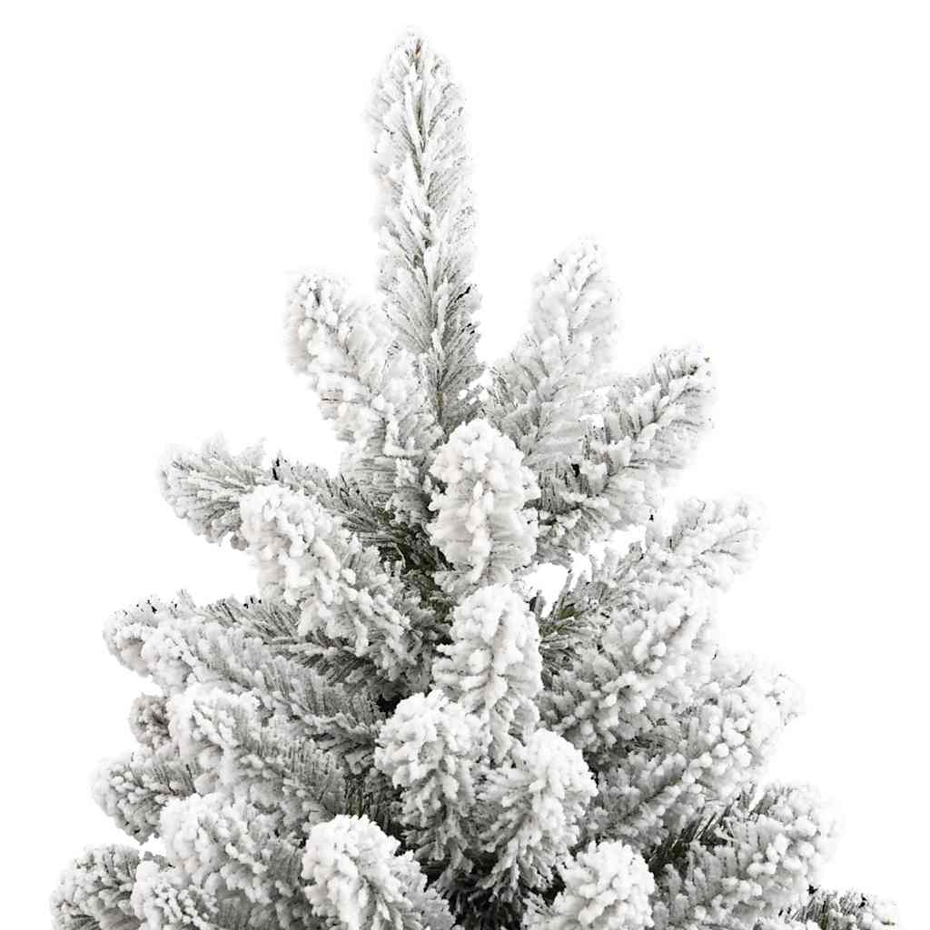 Künstlicher Weihnachtsbaum Grün und Weiß 300 cm PVC und Metall