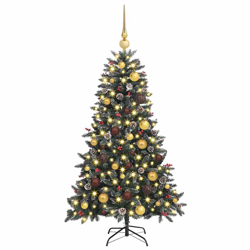 Künstlicher Weihnachtsbaum Grün 120 cm PVC, Plastik und Stahl