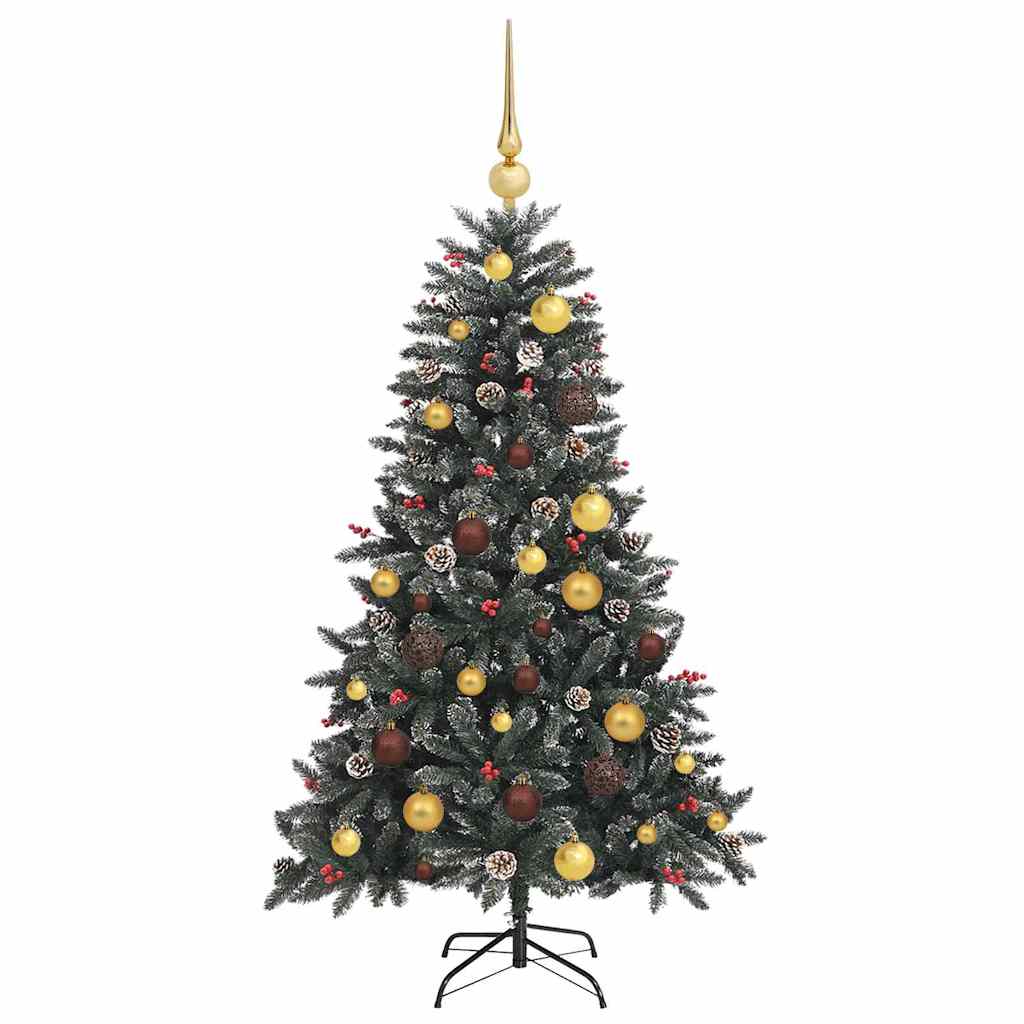 Künstlicher Weihnachtsbaum Grün 120 cm PVC, Plastik und Stahl