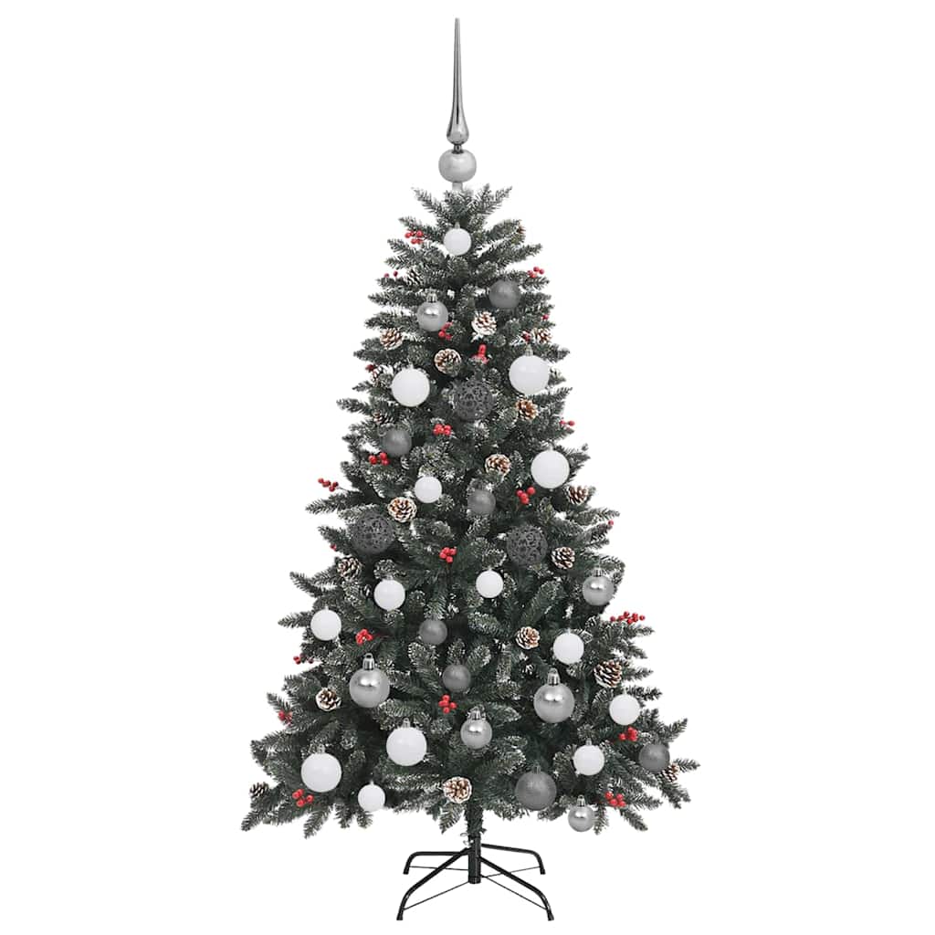Künstlicher Weihnachtsbaum Grün 120 cm PVC, Plastik und Stahl