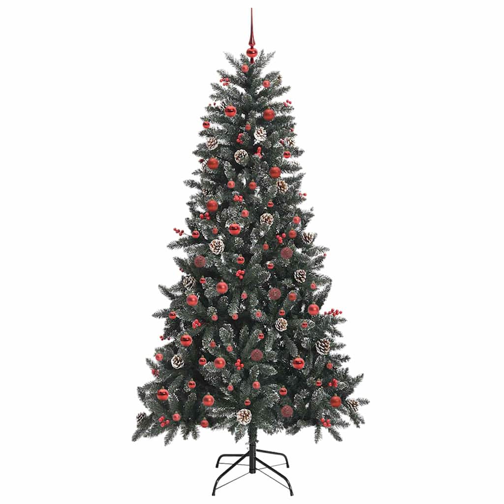 Künstlicher Weihnachtsbaum Grün 210 cm PVC, Plastik und Stahl