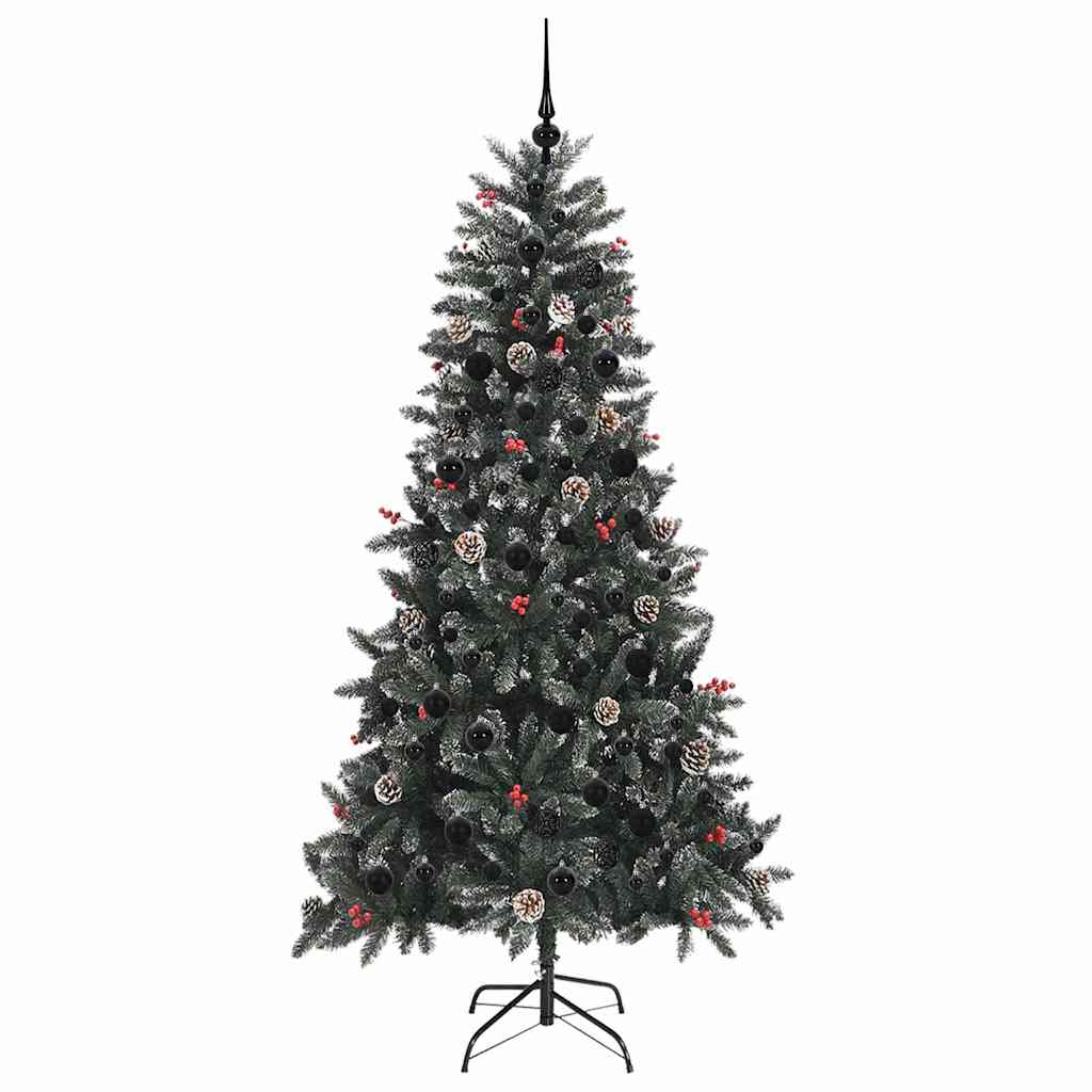 Künstlicher Weihnachtsbaum Grün 210 cm PVC, Plastik und Stahl