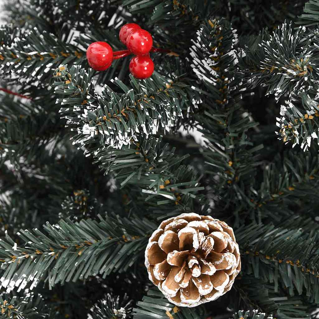 Künstlicher Weihnachtsbaum Grün 210 cm PVC, Plastik und Stahl