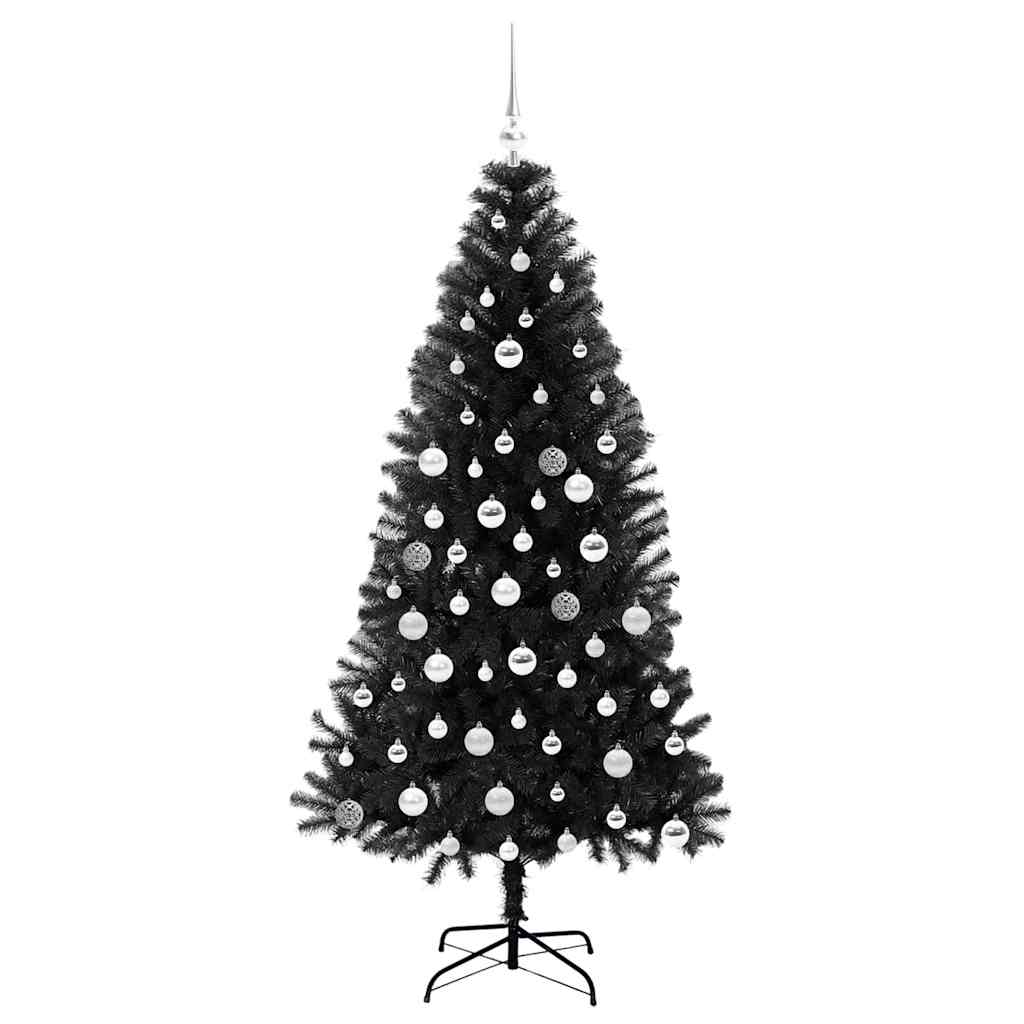 Weihnachtsbaum Schwarz 180 cm PVC