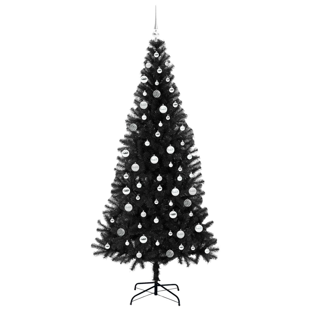 Weihnachtsbaum Schwarz 210 cm PVC