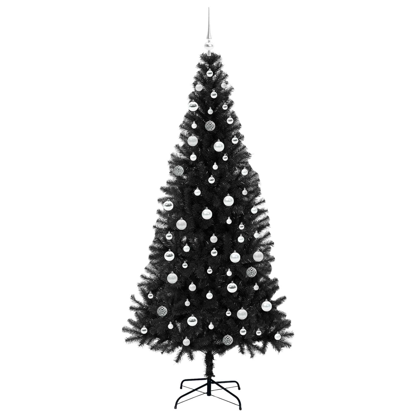 Weihnachtsbaum Schwarz 210 cm PVC