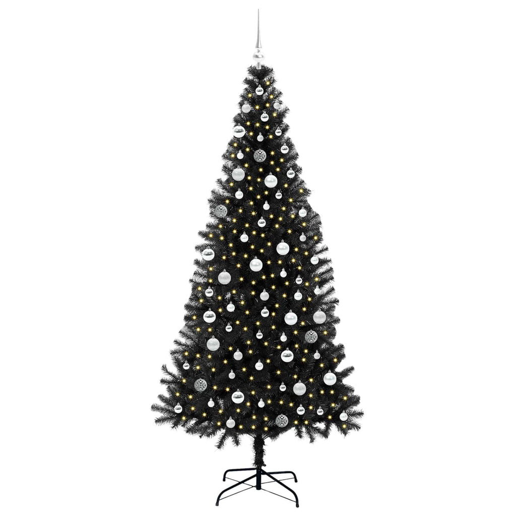 Weihnachtsbaum Schwarz 210 cm PVC