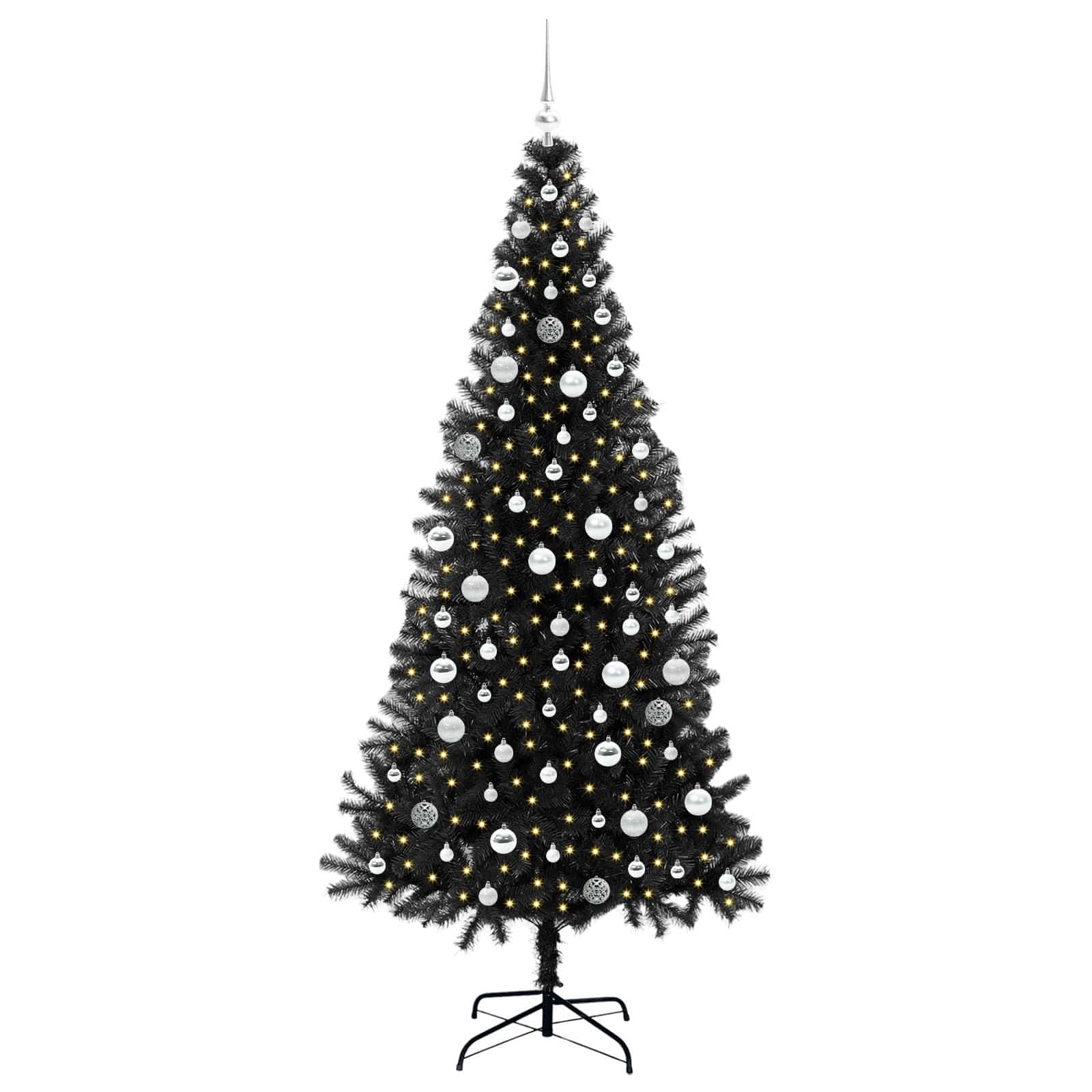 Weihnachtsbaum Schwarz 210 cm PVC