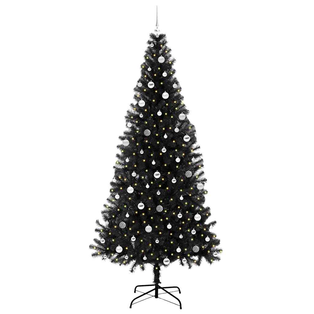 Weihnachtsbaum Schwarz 240 cm PVC