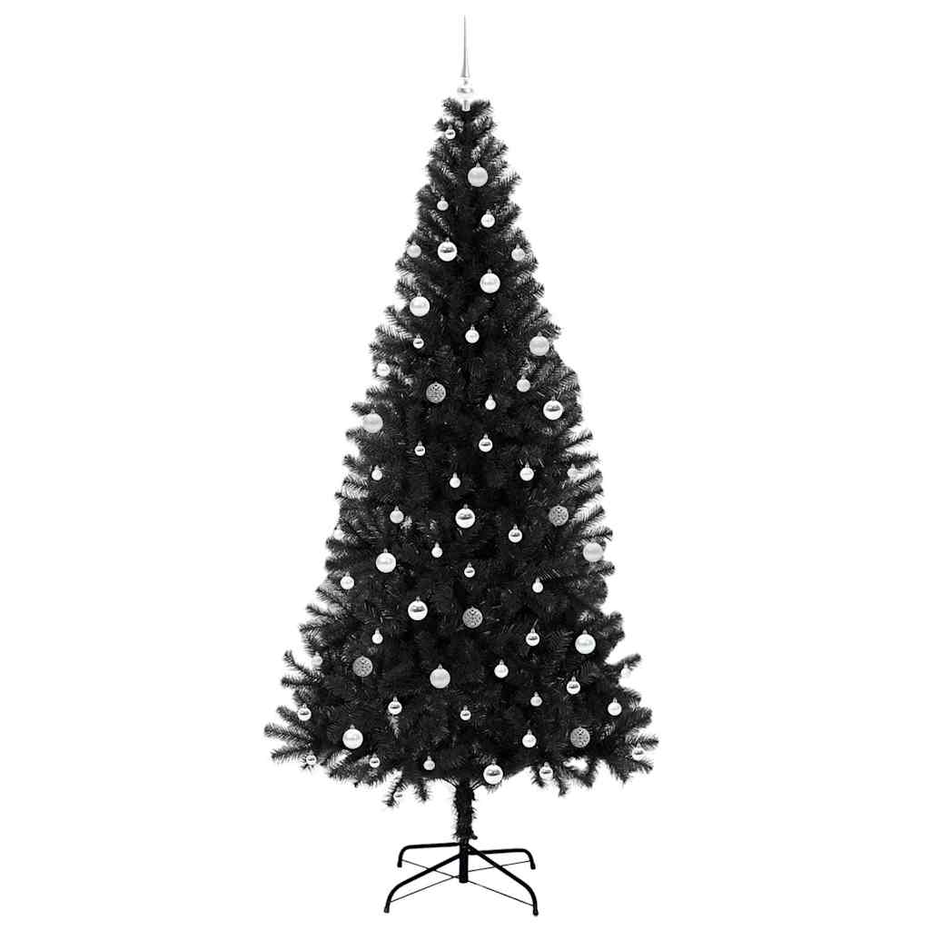 Weihnachtsbaum Schwarz 240 cm PVC