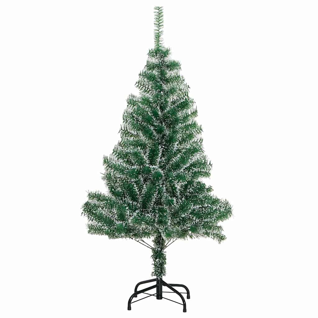 Künstlicher Weihnachtsbaum beschneit mit LED Licht 120 cm