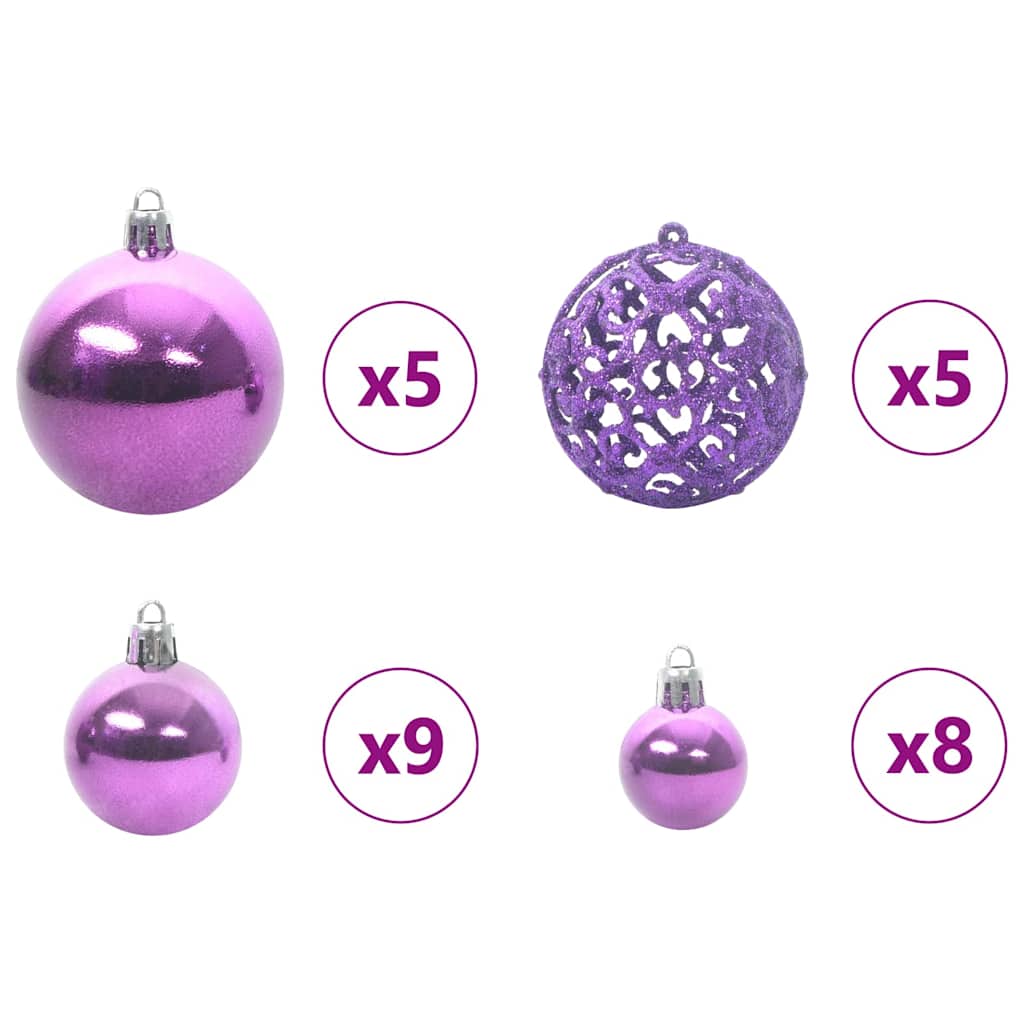 Künstlicher Weihnachtsbaum beschneit mit LED Licht 120 cm
