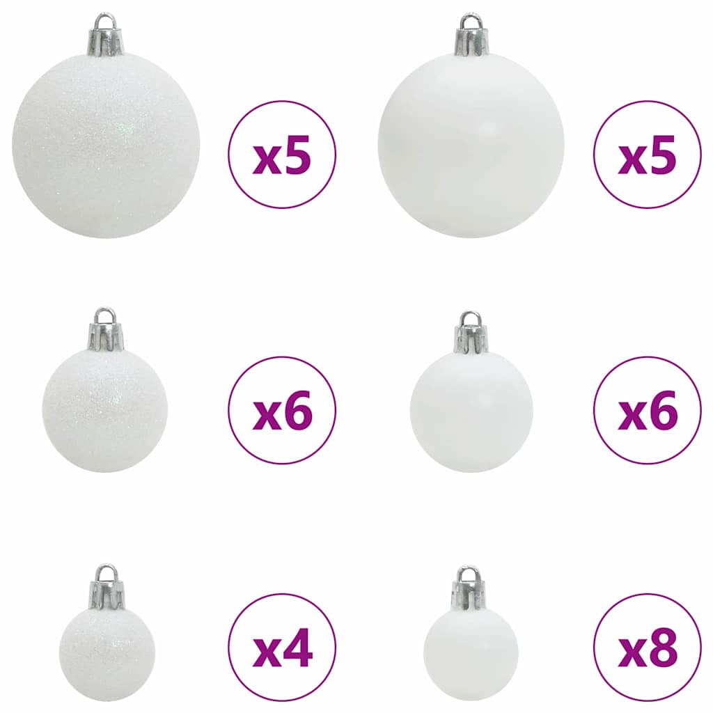 Künstlicher Weihnachtsbaum beschneit mit LED Licht 150 cm
