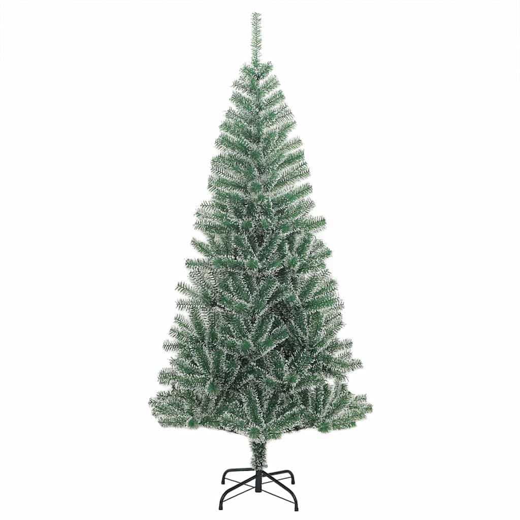 Künstlicher Weihnachtsbaum beschneit mit LED Licht 210 cm