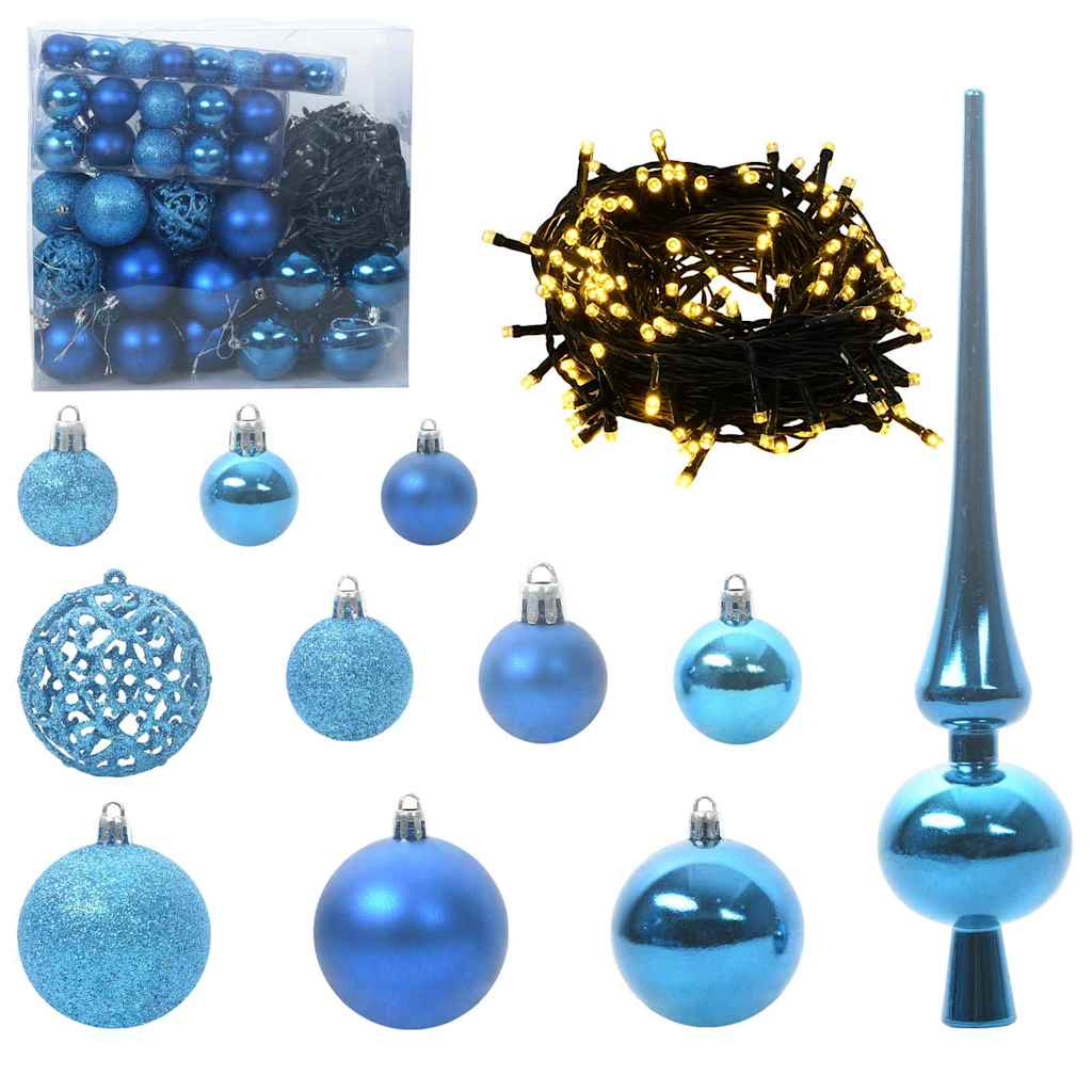 Künstlicher Weihnachtsbaum beschneit mit LED Licht 210 cm