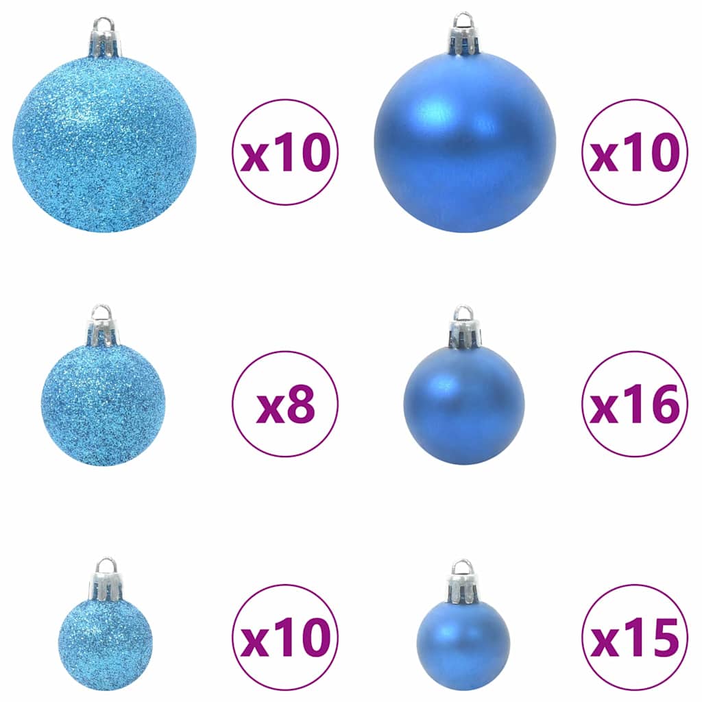 Künstlicher Weihnachtsbaum beschneit mit LED Licht 210 cm