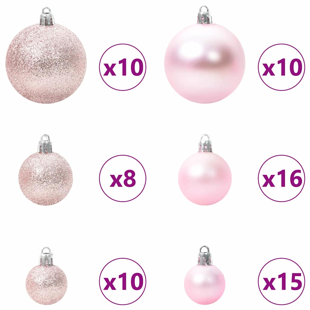 Künstlicher Weihnachtsbaum beschneit mit LED Licht 240 cm