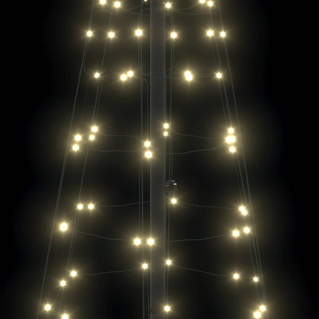 LED Weihnachtsbaum mit Erdspießen Warmes Weiß 250 cm Eisen