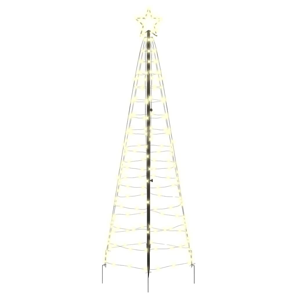 LED Weihnachtsbaum mit Erdspießen Warmes Weiß 250 cm Eisen