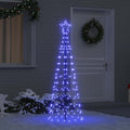LED Weihnachtsbaum mit Erdspießen Blau 250 cm Eisen