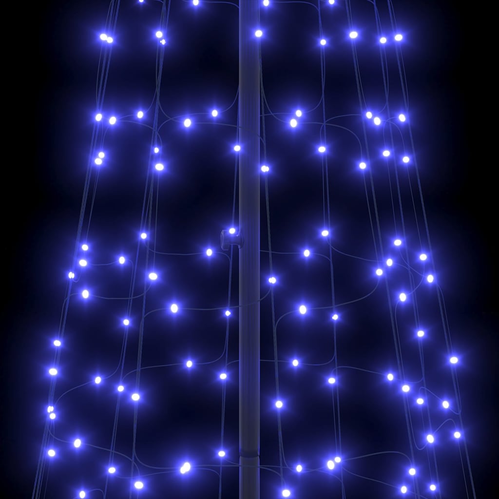 LED Weihnachtsbaum mit Erdspießen Blau 400 cm Eisen