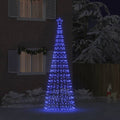 LED Weihnachtsbaum mit Erdspießen Blau 400 cm Eisen