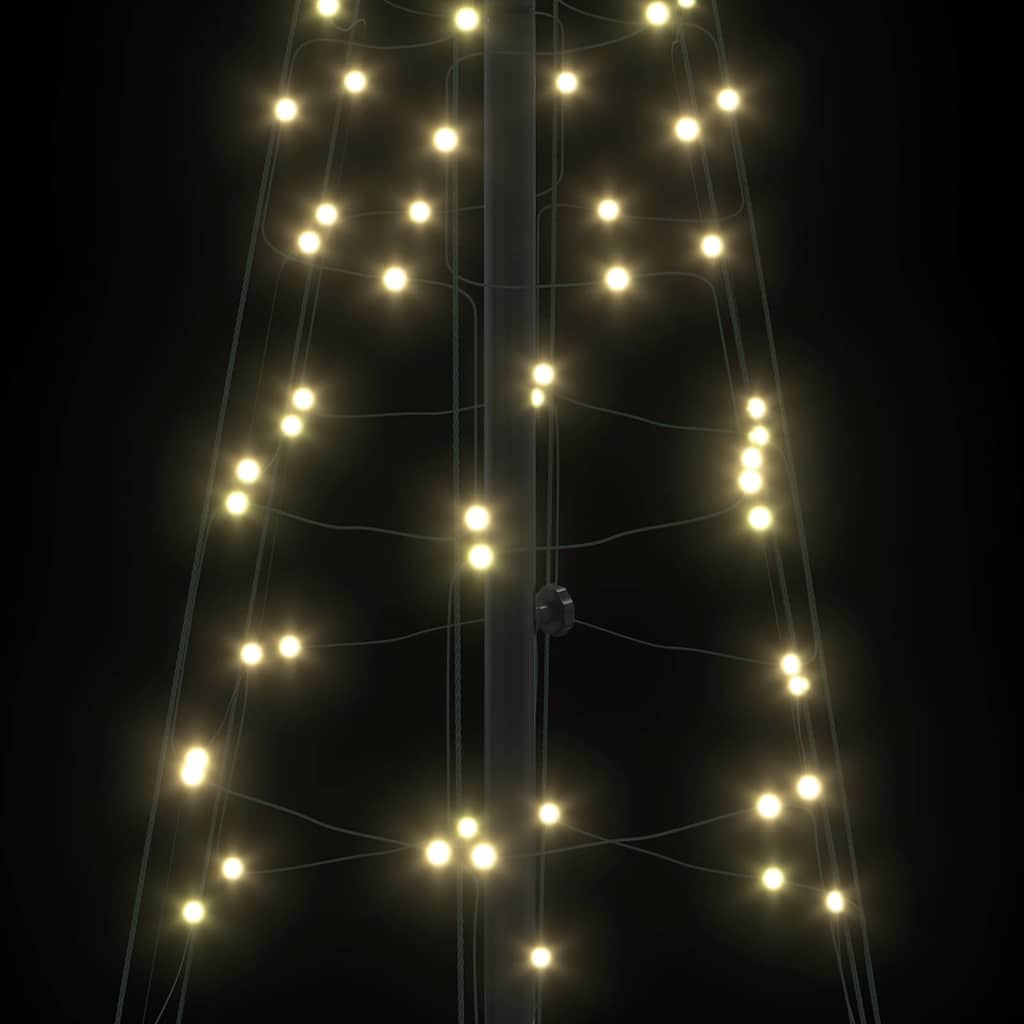 LED-Weihnachtsbaum mit 390 LEDs Warmes Weiß 250 cm Eisen