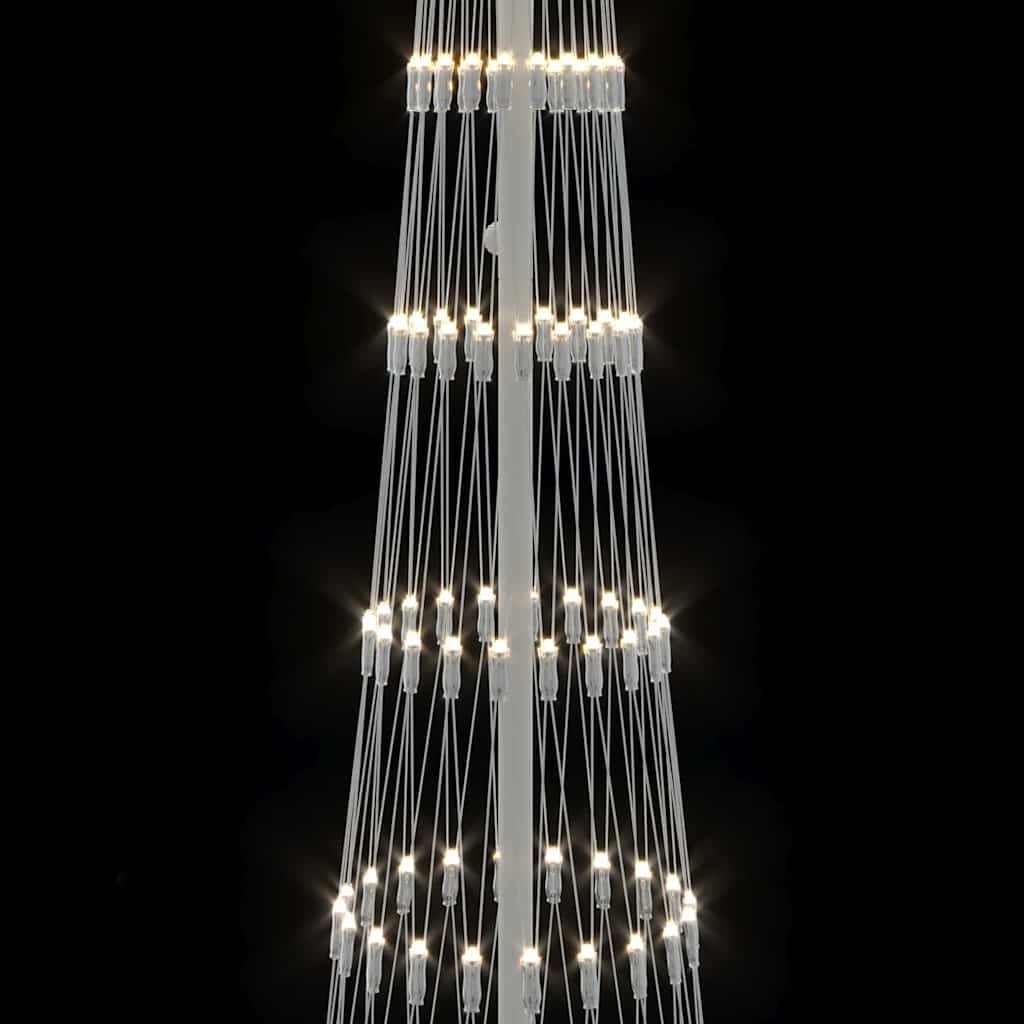 LED-Weihnachtsbaum mit 290 LEDs Warmes Weiß 250 cm Metall