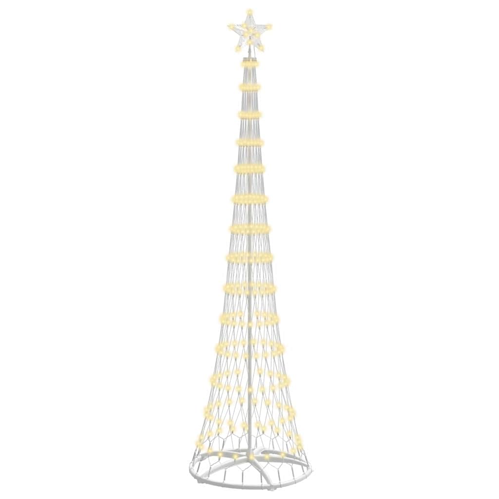 LED-Weihnachtsbaum mit 290 LEDs Warmes Weiß 250 cm Metall