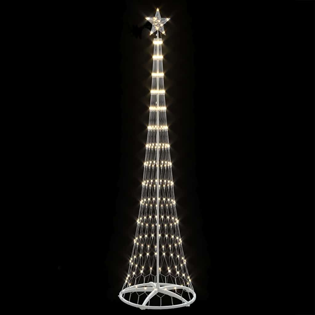 LED-Weihnachtsbaum mit 290 LEDs Warmes Weiß 250 cm Metall
