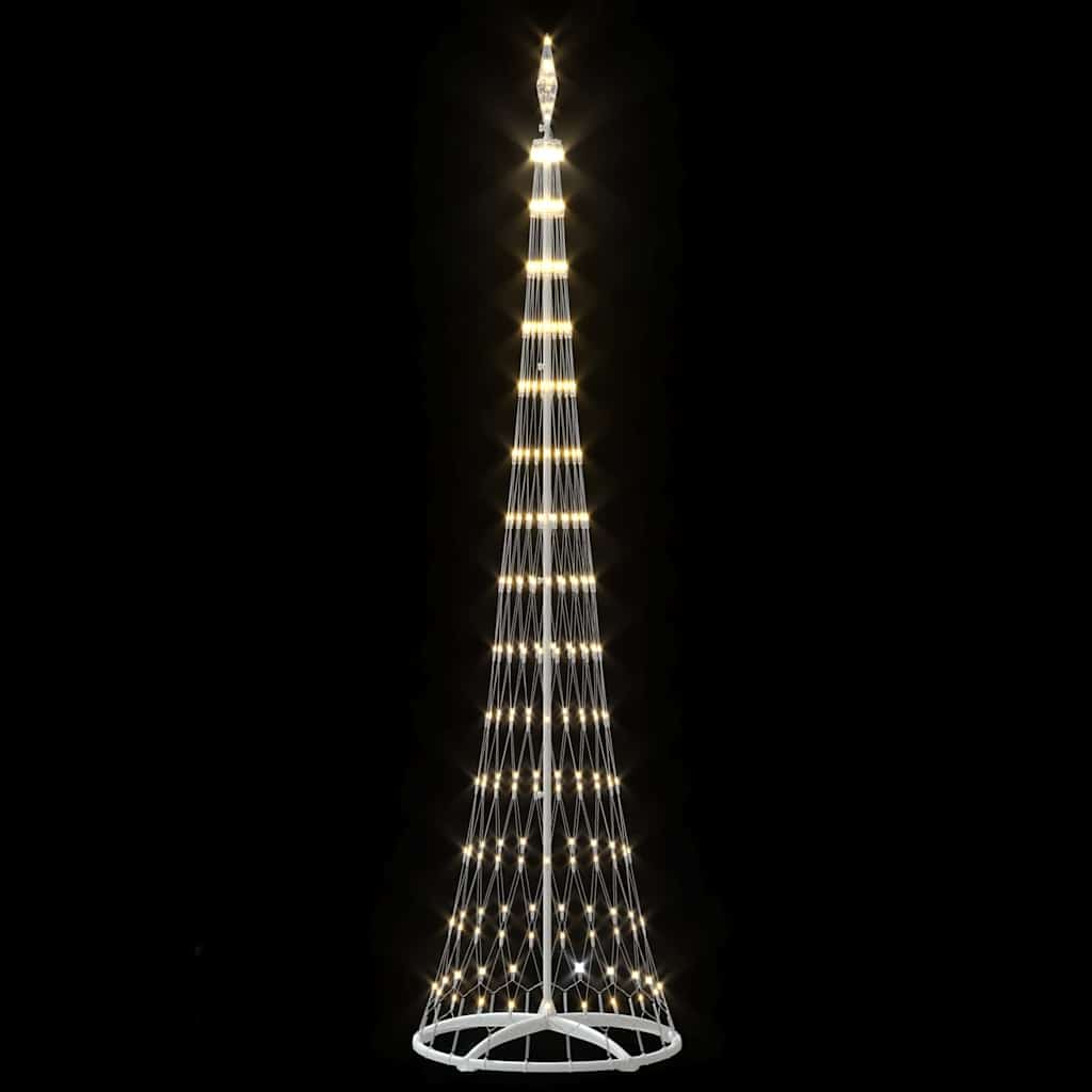 LED-Weihnachtsbaum mit 290 LEDs Warmes Weiß 250 cm Metall