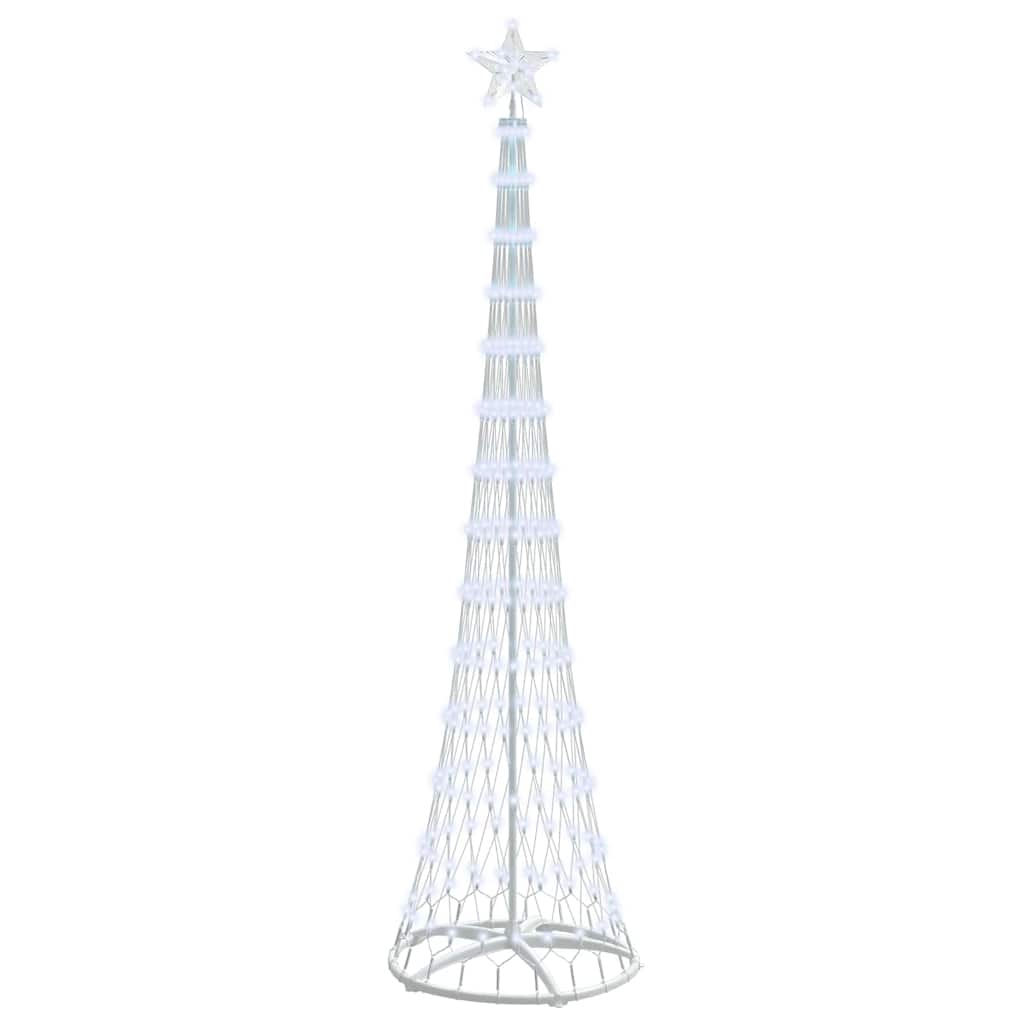 LED-Weihnachtsbaum mit 290 LEDs Kaltweiß 250 cm Metall