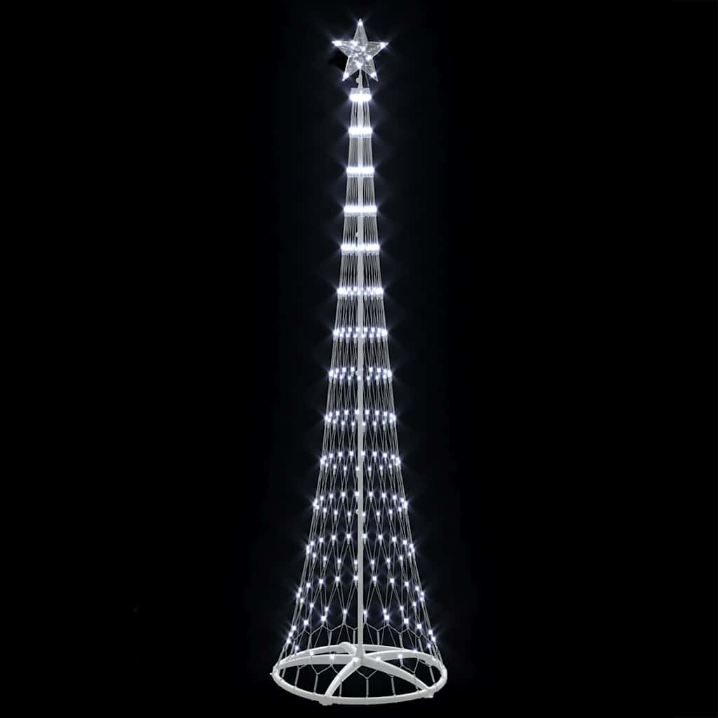 LED-Weihnachtsbaum mit 290 LEDs Kaltweiß 250 cm Metall