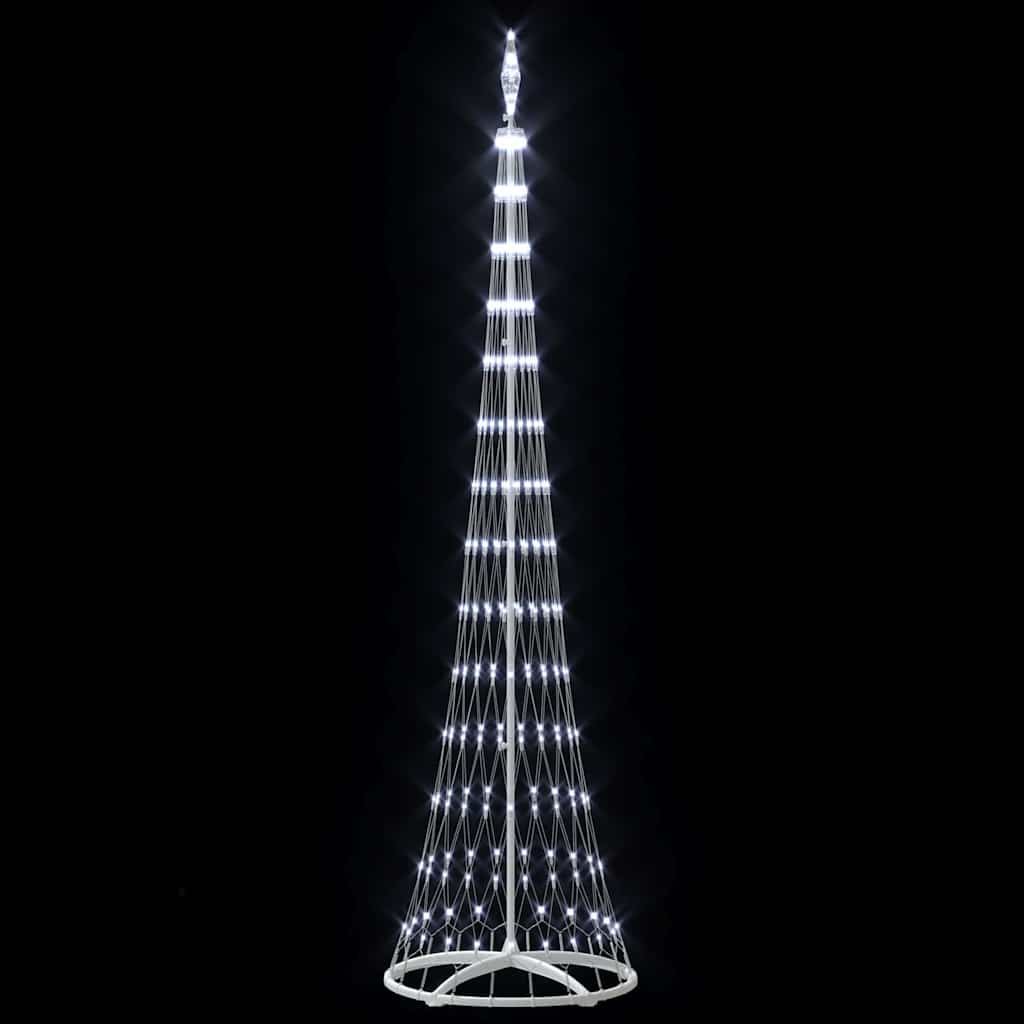 LED-Weihnachtsbaum mit 290 LEDs Kaltweiß 250 cm Metall