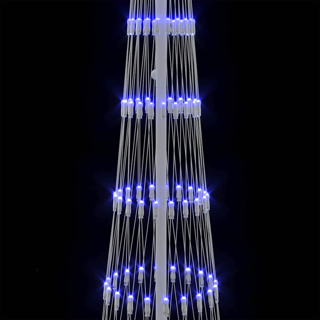 LED-Weihnachtsbaum mit 290 LEDs mit Ständer Blau 250 cm Metall