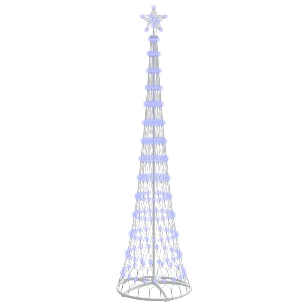 LED-Weihnachtsbaum mit 290 LEDs mit Ständer Blau 250 cm Metall