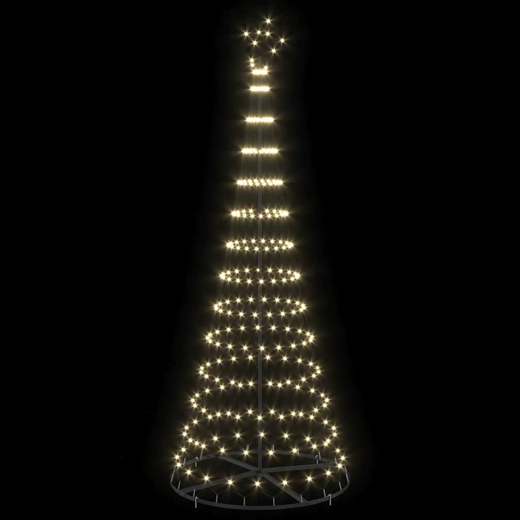 LED-Weihnachtsbaum mit 295 LEDs Warmes Weiß 250 cm Metall
