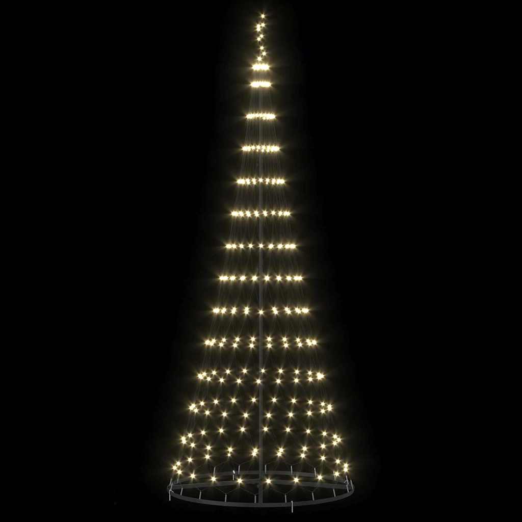 LED-Weihnachtsbaum mit 295 LEDs Warmes Weiß 250 cm Metall