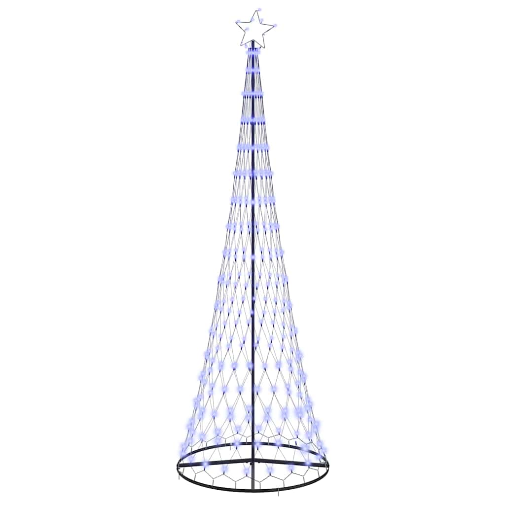 LED-Weihnachtsbaum mit 355 LEDs Blau 302,5 cm Metall
