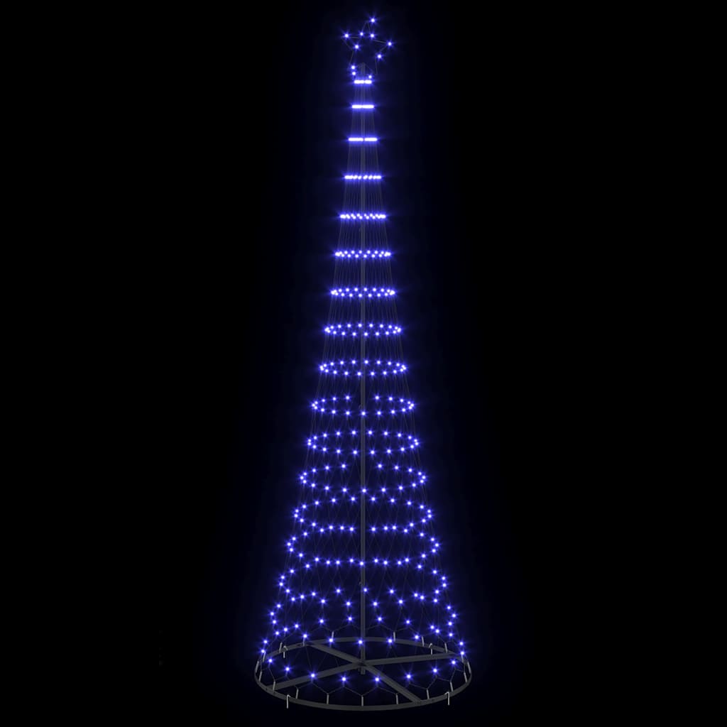 LED-Weihnachtsbaum mit 355 LEDs Blau 302,5 cm Metall