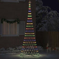 LED-Weihnachtsbaum mit 455 LEDs Mehrfarbig 399 cm Metall
