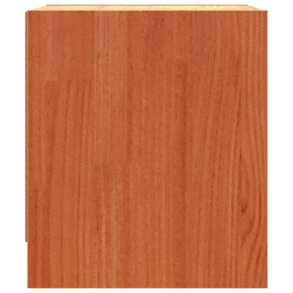 Nachttische 2 pcs Wachsbraun 40 x 30.5 x 35.5 cm Kiefernholz