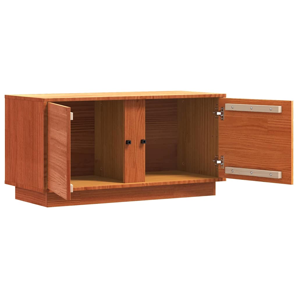 TV-Schränk Wachsbraun 80 x 35 x 40,5 cm Massives Kiefernholz