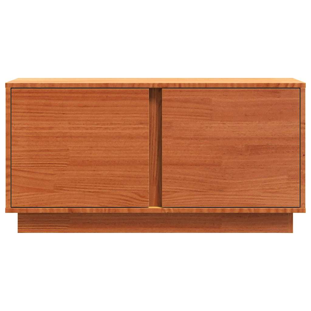 TV-Schränk Wachsbraun 80 x 35 x 40,5 cm Massives Kiefernholz